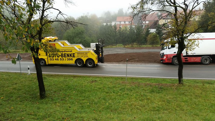 Abgerutscht und eingegraben