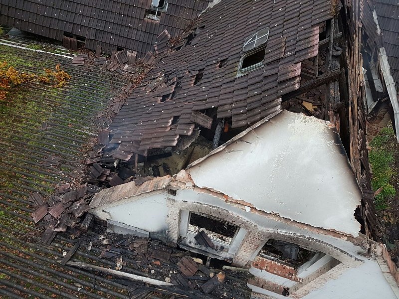 Feuer in Steierbergklinik