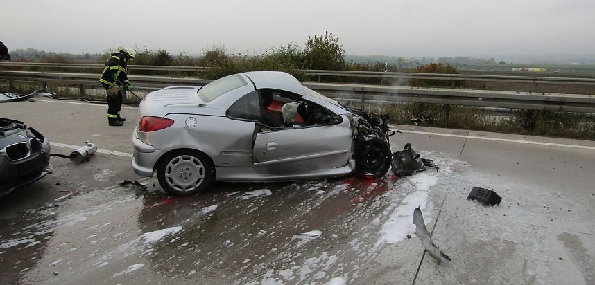 Schwerer Unfall auf der A 38