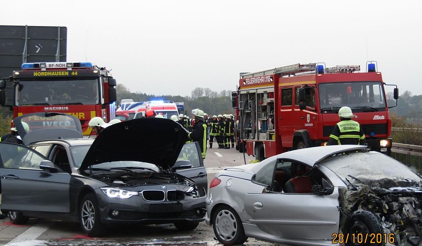 Schwerer Unfall auf der A 38
