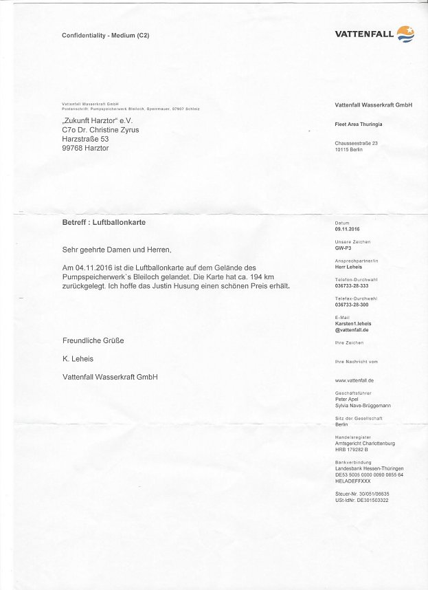 Fast 200 Kilometer weit geflogen