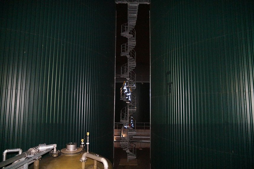 &Uuml;bung in der Biomethan-Anlage der EVN