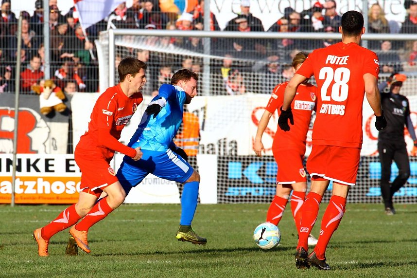 Wacker Nordhausen und Energie Cottbus trennen sich torlos.