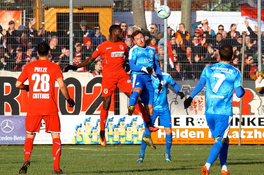 Wacker Nordhausen und Energie Cottbus trennen sich torlos.
