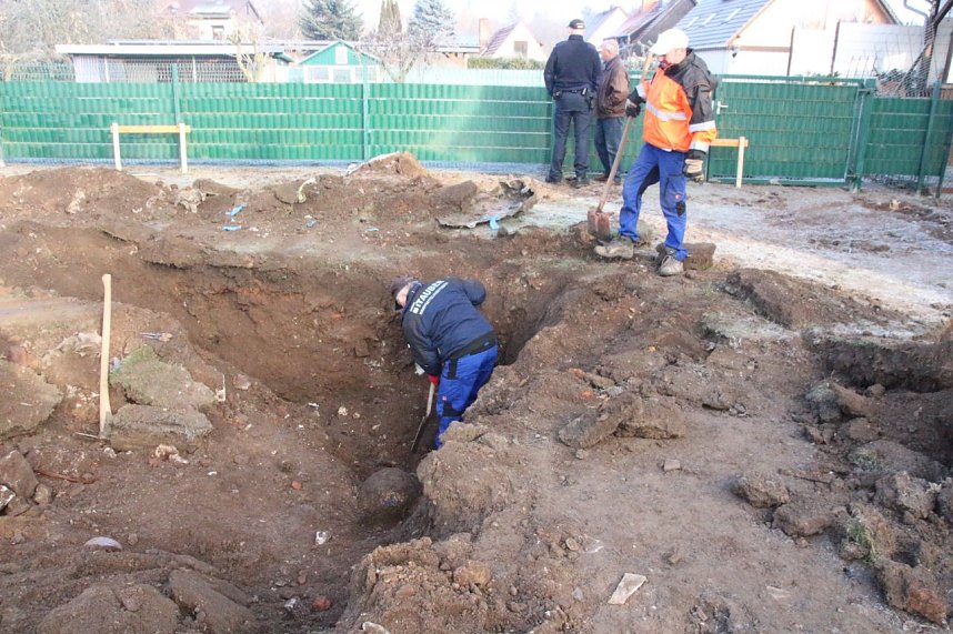 Der Fundort der Bombe