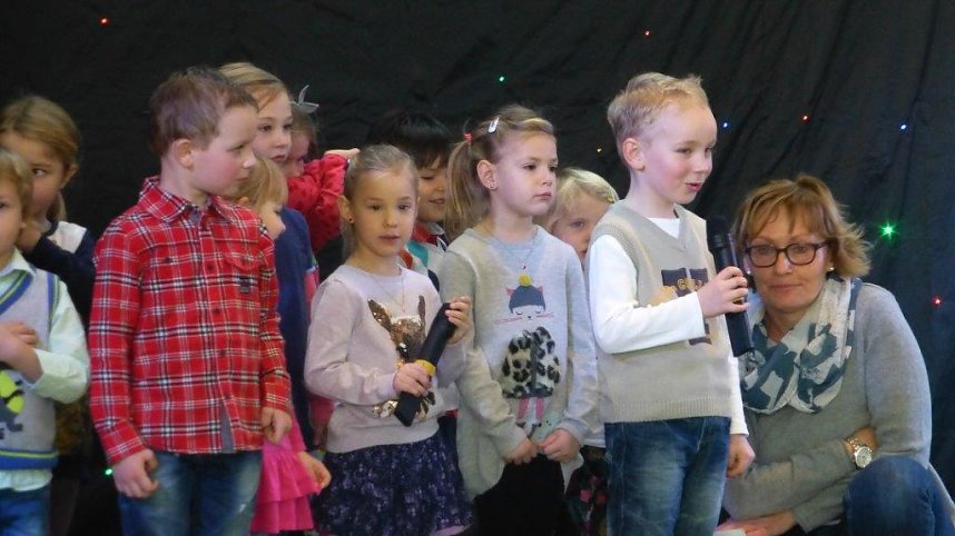 �. und seine Freunde von der Kita Tierh&auml;uschen erhielten viel Applaus f&uuml;r ihre Lieder und Gedichte.