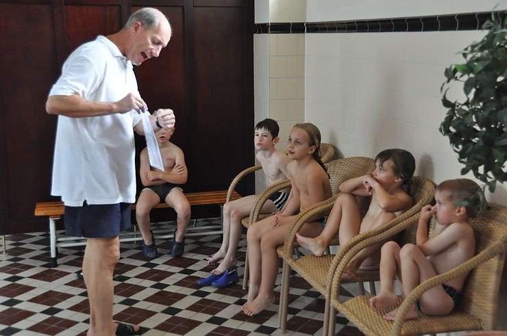 Schulanfangsparty im Badehaus