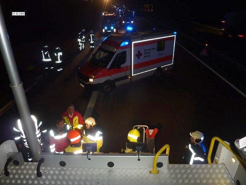 Unfall auf der Autobahn