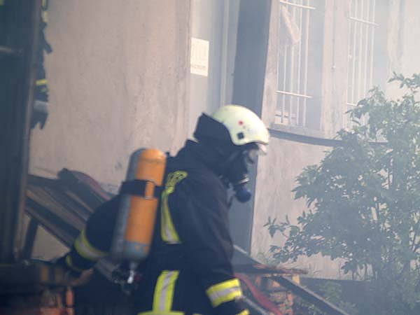 Brand am Bahnhof