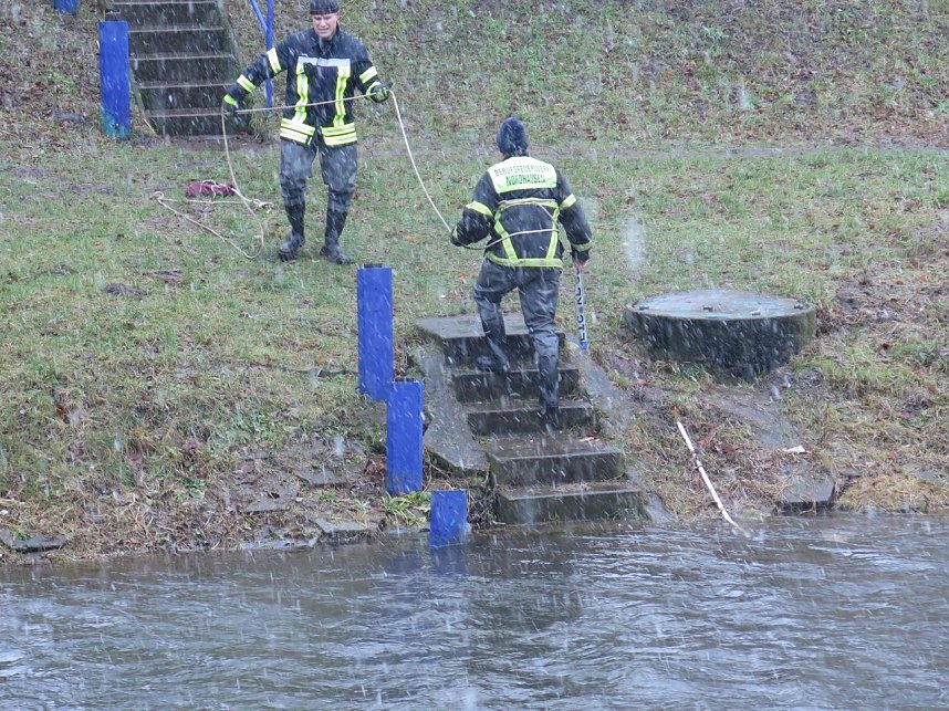Auch das vordere Kennzeichen wurde geborgen