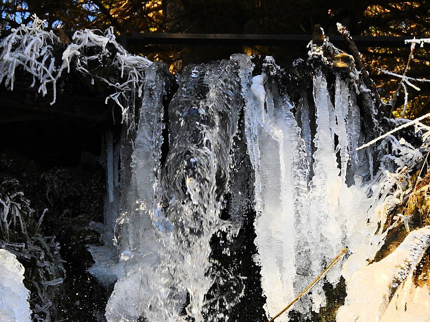 K&ouml;nigsh&uuml;tter Wasserfall zu Eis erstarrt