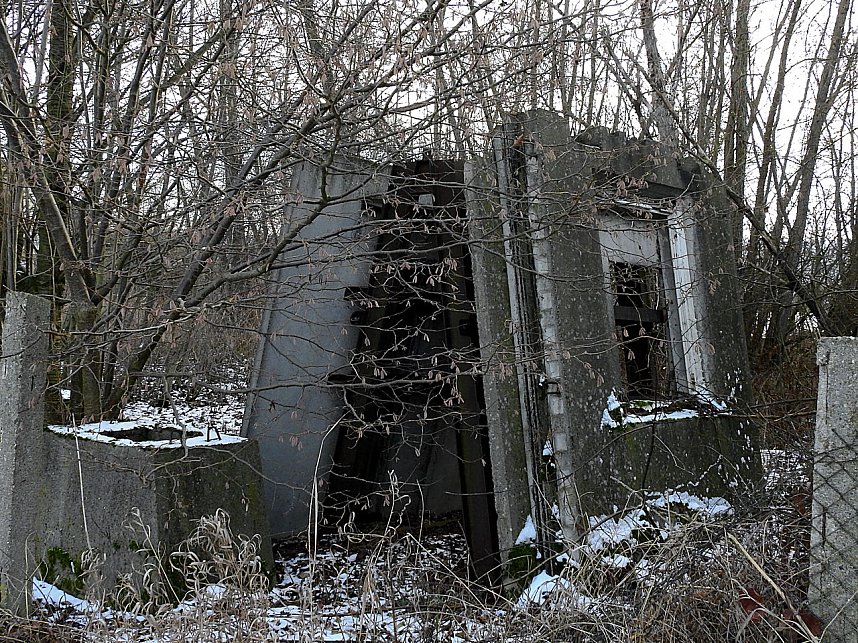 Peter Blei in den Ruinen der Schuhfabrik in Wiehe