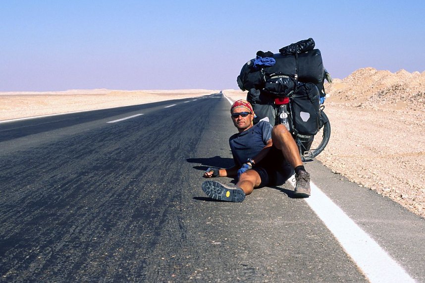 Thomas Meixner ist mit seinem Fahrrad von Deutschland bis nach S&uuml;dafrika gefahren