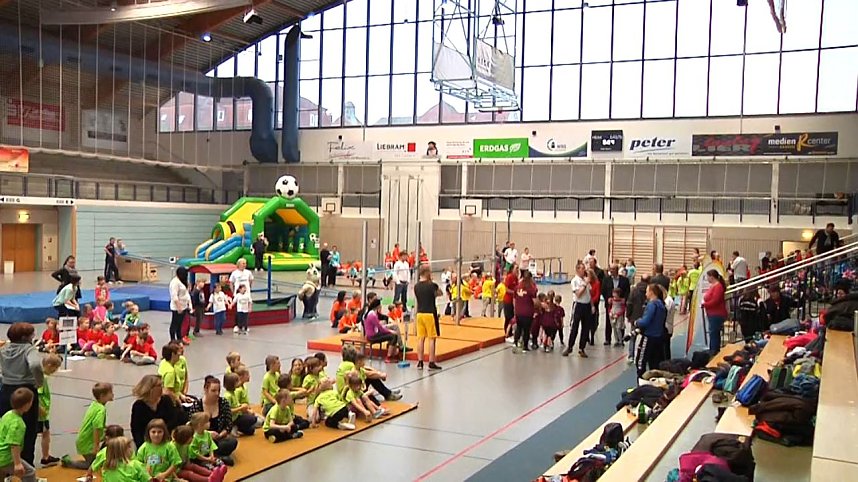 Kindergartensporttag in der Wiedigsburghalle