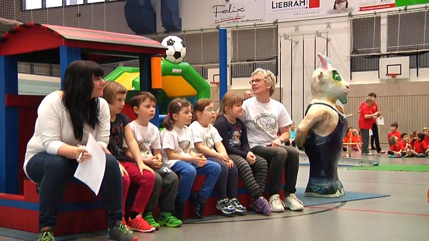 Kindergartensporttag in der Wiedigsburghalle