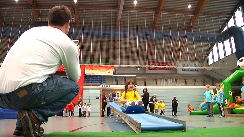 Kindergartensporttag in der Wiedigsburghalle