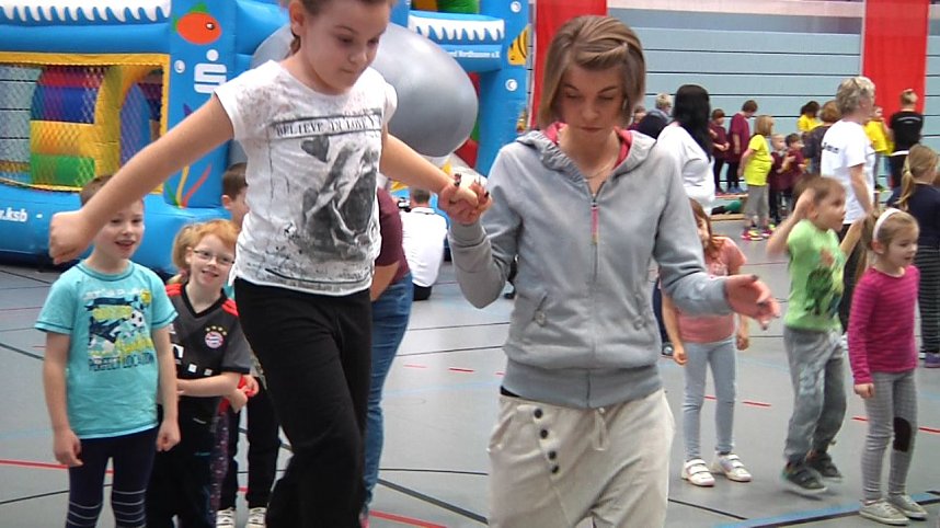 Kindergartensporttag in der Wiedigsburghalle
