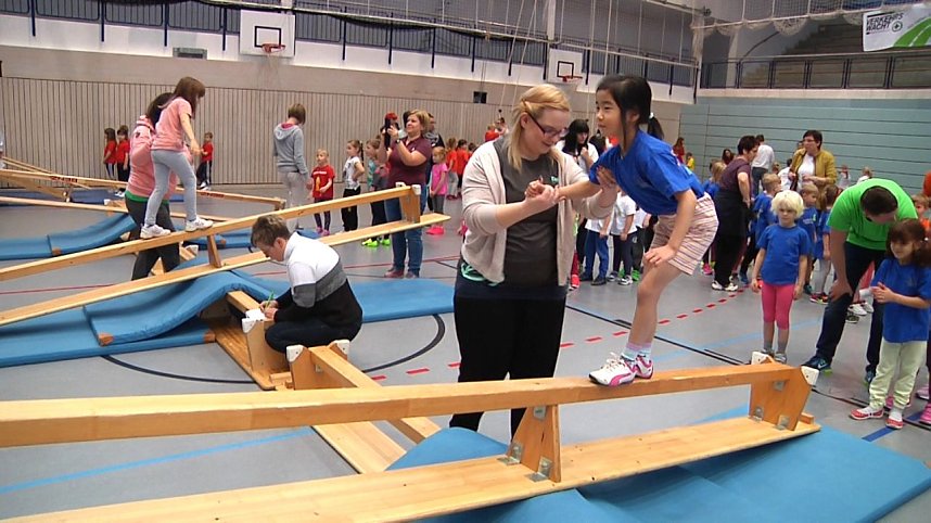 Kindergartensporttag in der Wiedigsburghalle