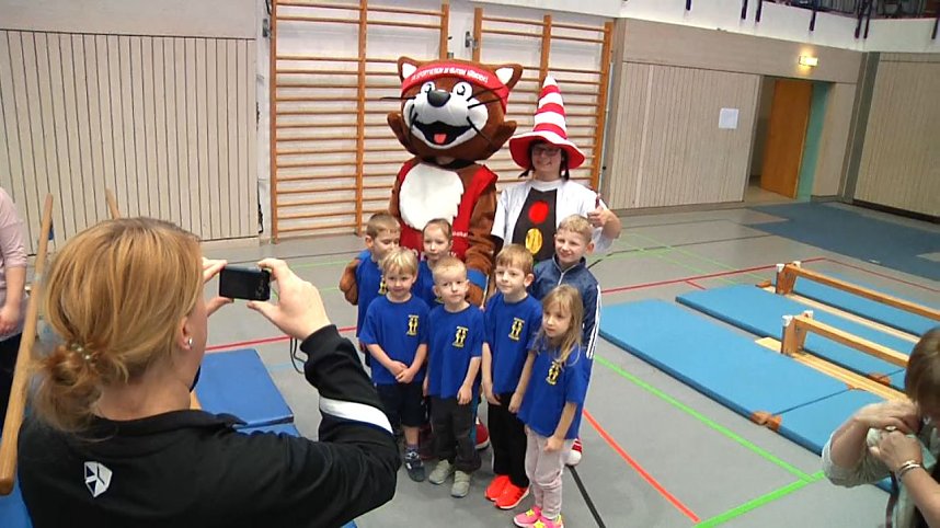 Kindergartensporttag in der Wiedigsburghalle