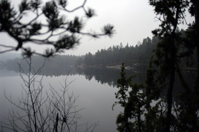02.05.06: See Sandvatten bei Nebel