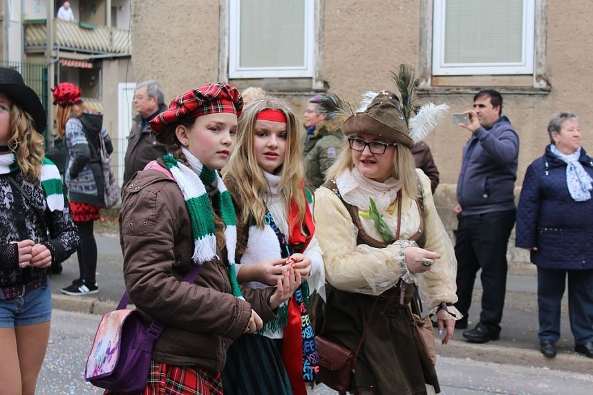 N&auml;rrinnen und Narren ziehen durch die Stadt (2)