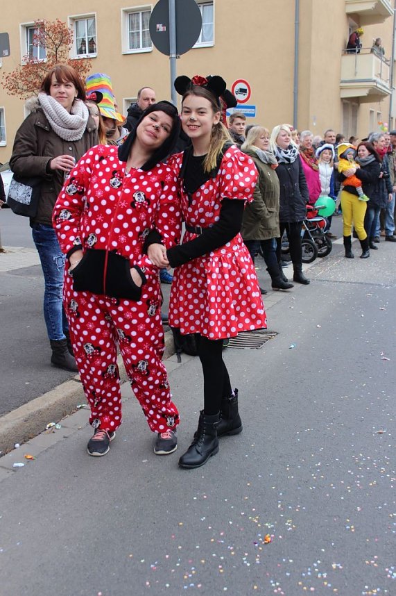 N&auml;rrinnen und Narren ziehen durch die Stadt (2)