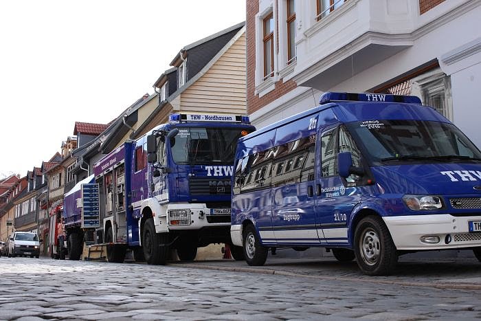 Gemeinsame &Uuml;bung von THW und Feuerwehr Gro&szlig;wechsungen