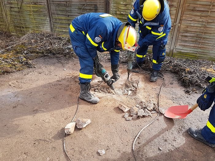 Gemeinsame &Uuml;bung von THW und Feuerwehr Gro&szlig;wechsungen