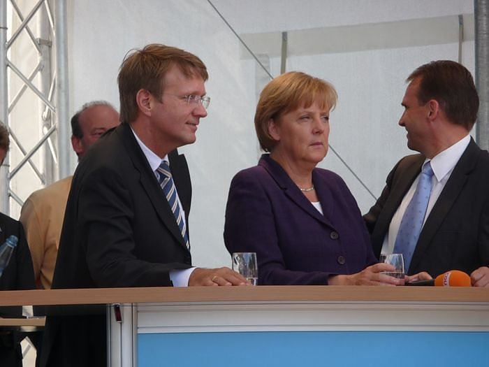Besuch von Angela Merkel in Nordhausen