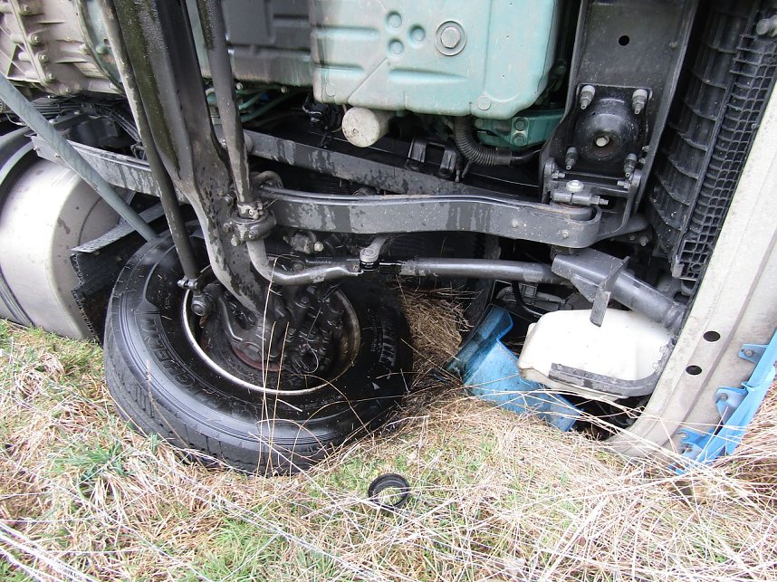 Abgerutscht und &uuml;berschlagen