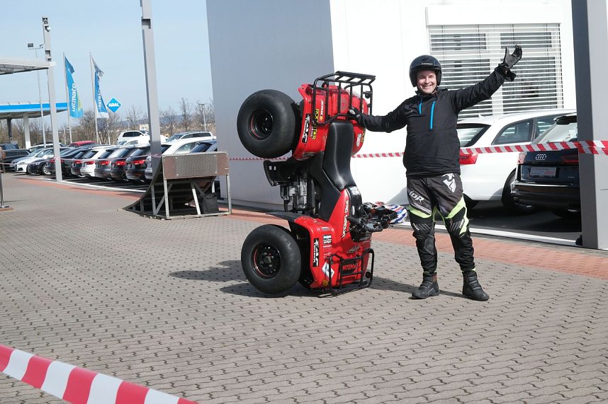 Stuntshow mit Mike Auffenberg
