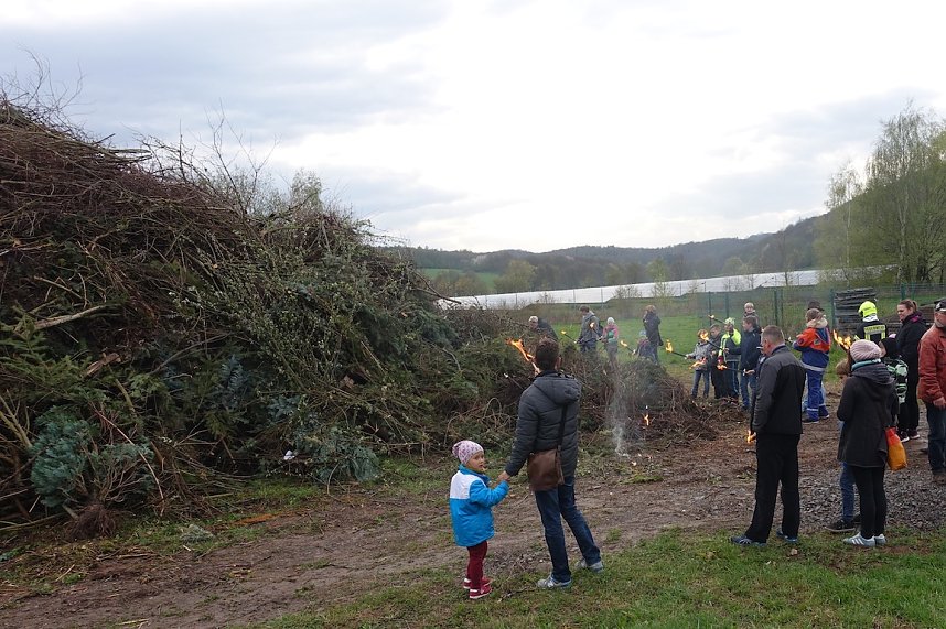 Osterfeuer 2017 in Ilfeld