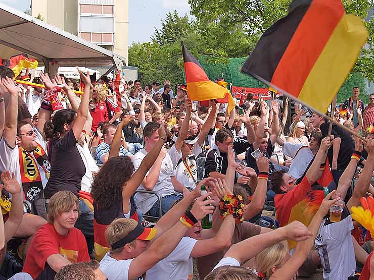 Begeisterung auf dem Berg: 3:0 f&uuml;r Deutschland