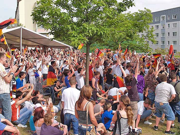 Begeisterung auf dem Berg: 3:0 f&uuml;r Deutschland