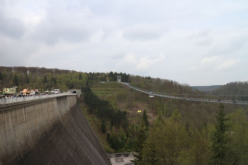 Titan RT - die l&auml;ngste Fu&szlig;g&auml;ngerh&auml;ngebr&uuml;cke der Welt wurde heute im Harz er&ouml;ffnet