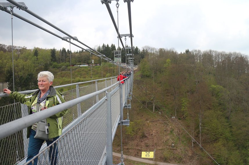 Titan RT - die l&auml;ngste Fu&szlig;g&auml;ngerh&auml;ngebr&uuml;cke der Welt wurde heute im Harz er&ouml;ffnet
