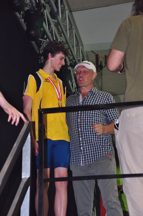 Box-Weltmeister Axel Schulz nahm die Siegerehrung vor