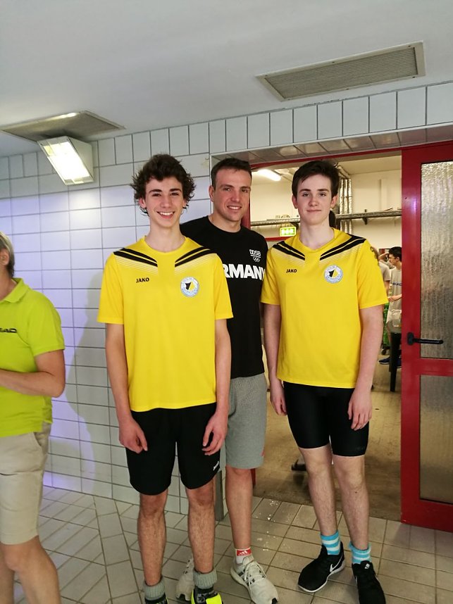Bei den ganz gro&szlig;en mit dabei - Franz Stritzel und Benedict V&ouml;lker bei der Qualifizierung zu den deutschen Jahrgangsmeisterschaften in Halle