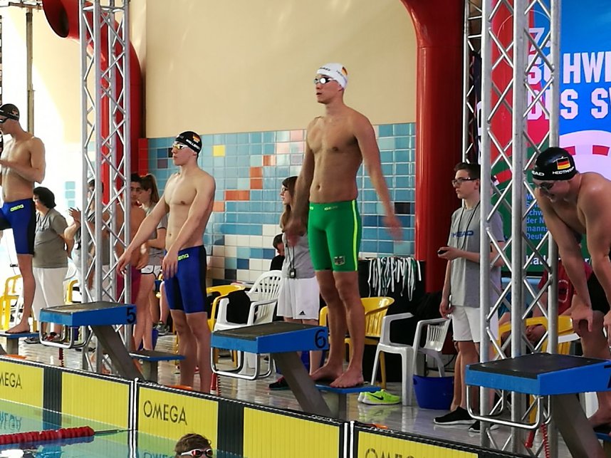 Bei den ganz gro&szlig;en mit dabei - Franz Stritzel und Benedict V&ouml;lker bei der Qualifizierung zu den deutschen Jahrgangsmeisterschaften in Halle