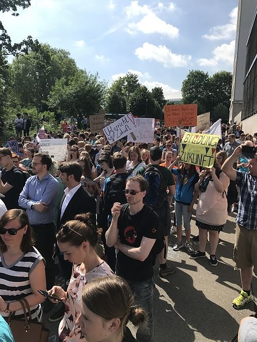 50 Demonstranten kamen aus dem Landkreis Nordhausen