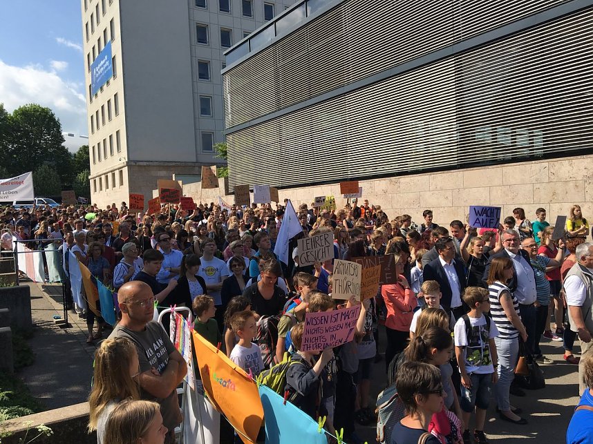 50 Demonstranten kamen aus dem Landkreis Nordhausen