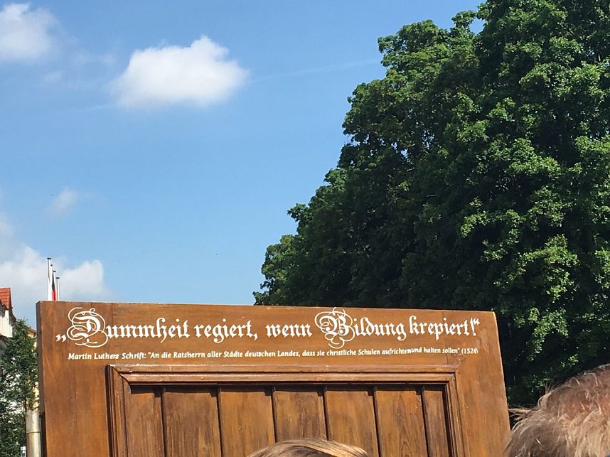 50 Demonstranten kamen aus dem Landkreis Nordhausen