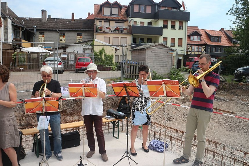 Grundsteinlegung f&uuml;r die Erweiterung des Altenpflegeheims St. Josef in Nordhausen