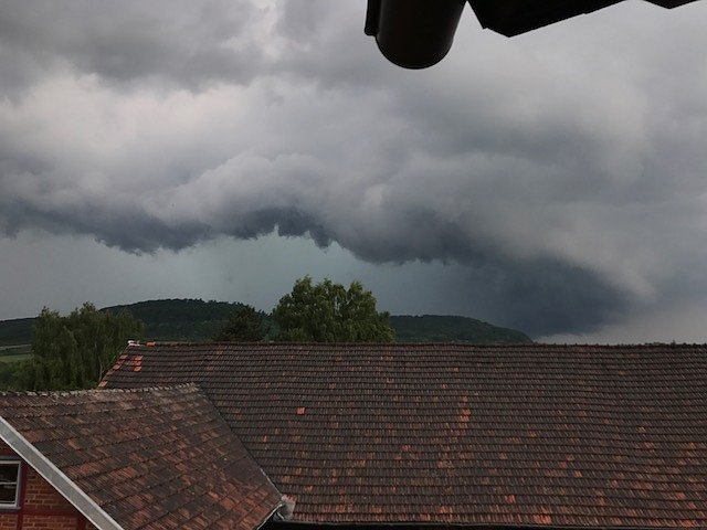 Unwetter &uuml;ber Obergebra