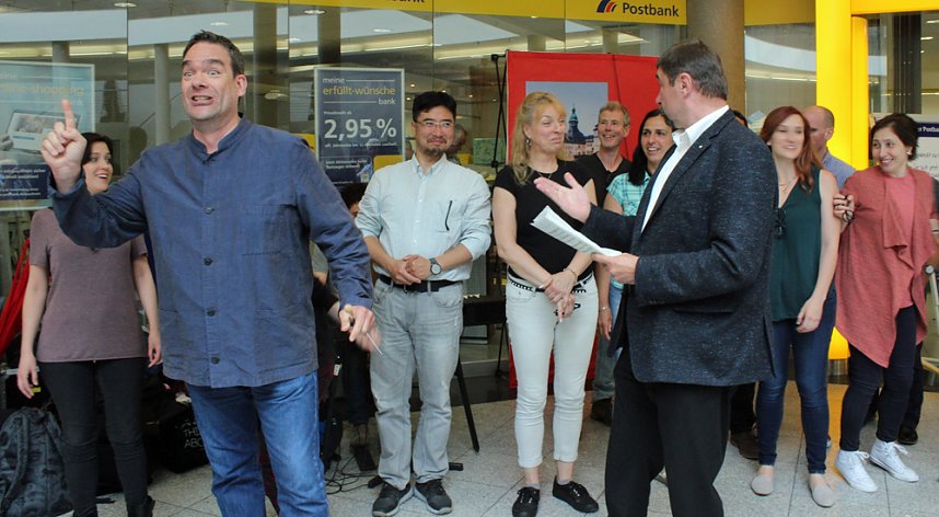 Mit Zimmermannsbleistift dirigiert