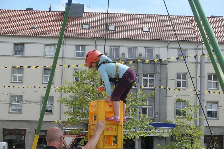Knax-Kinderfest auf dem Parkplatz der Kreissparkasse