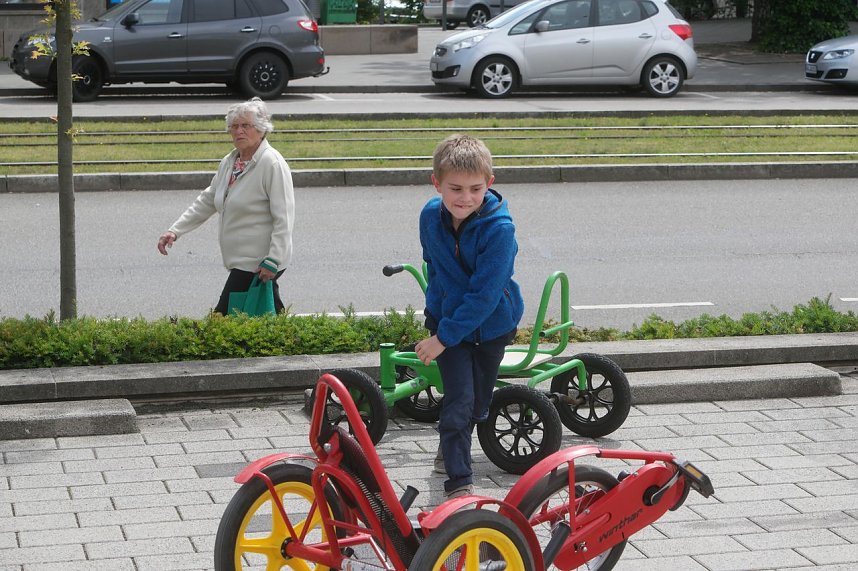 Knax-Kinderfest auf dem Parkplatz der Kreissparkasse