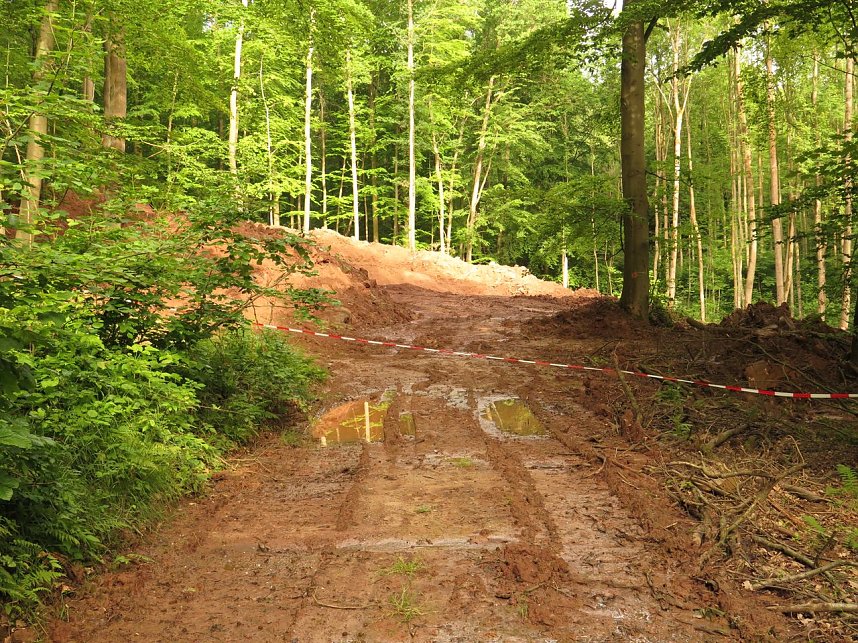 Nicht geht mehr - Absperrung ist noch aktuell