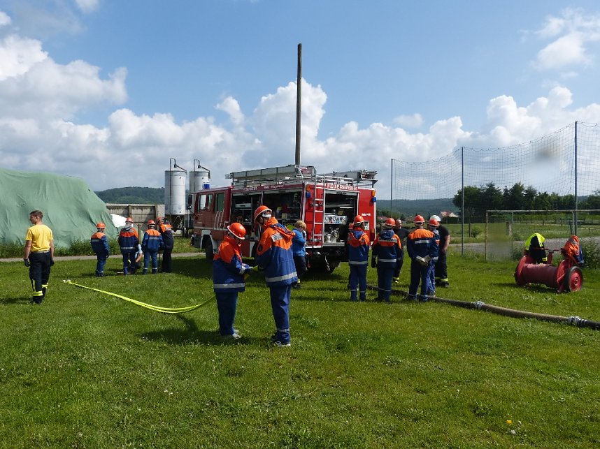 Hohnsteiner Jugendfeuerwehren im Pr&uuml;fungsstress