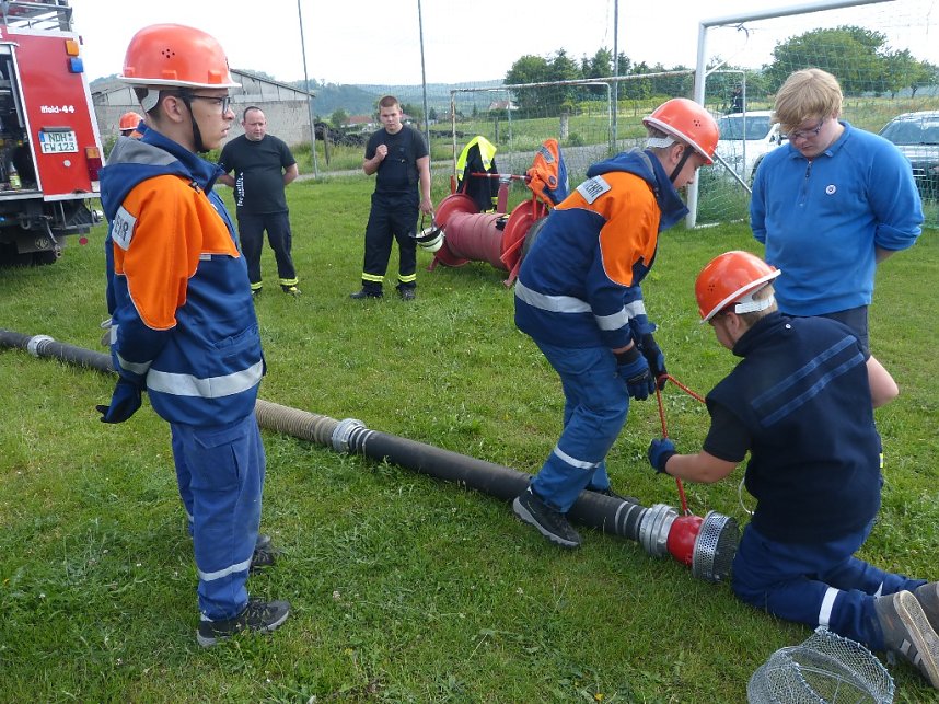 Hohnsteiner Jugendfeuerwehren im Pr&uuml;fungsstress